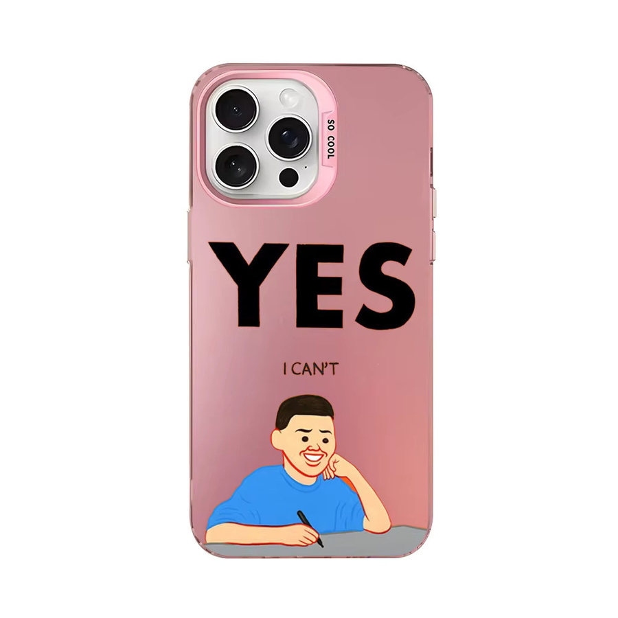 Handyhülle Joan Cornella Comics für iPhone 16 15 Pro Max 14 Plus 13 12 11 in Silber und Pink - Bild 2