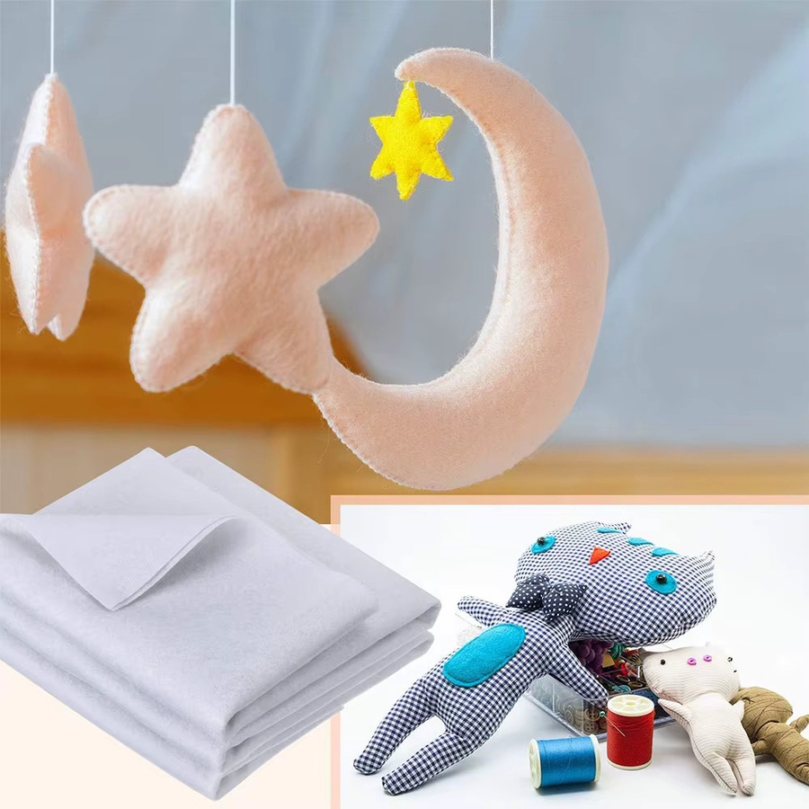 Findohope Schmelzbare Baumwoll-Einlage zum Aufbügeln, Vliesstoff für Basteltaschen und Kleidungsstücke, Weiß - Bild 4