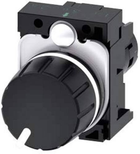 Siemens Dreh-Potentiometer 100kΩ Schwarz aus Kunststoff 3SU1200-2PU10-1AA0 - Bild 1