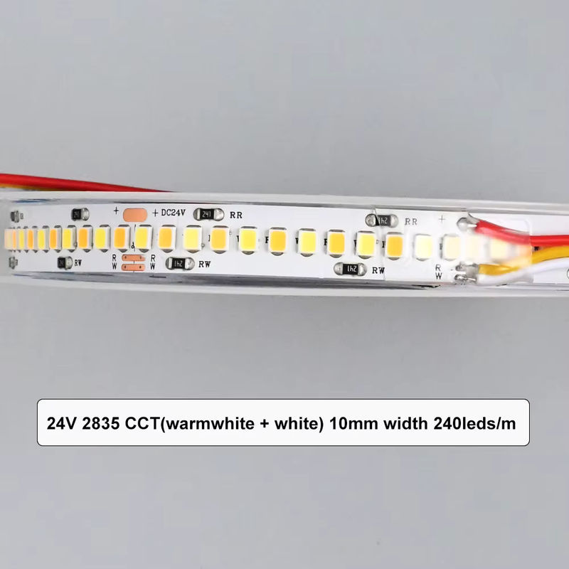 CENFAYA CCT LED-Streifen 24V mit 240 LEDs/m, dimmbar, Dual Weiß 3000-6500K, flexibles SMD Lampenband für Home und Raumdekoration - Bild 5