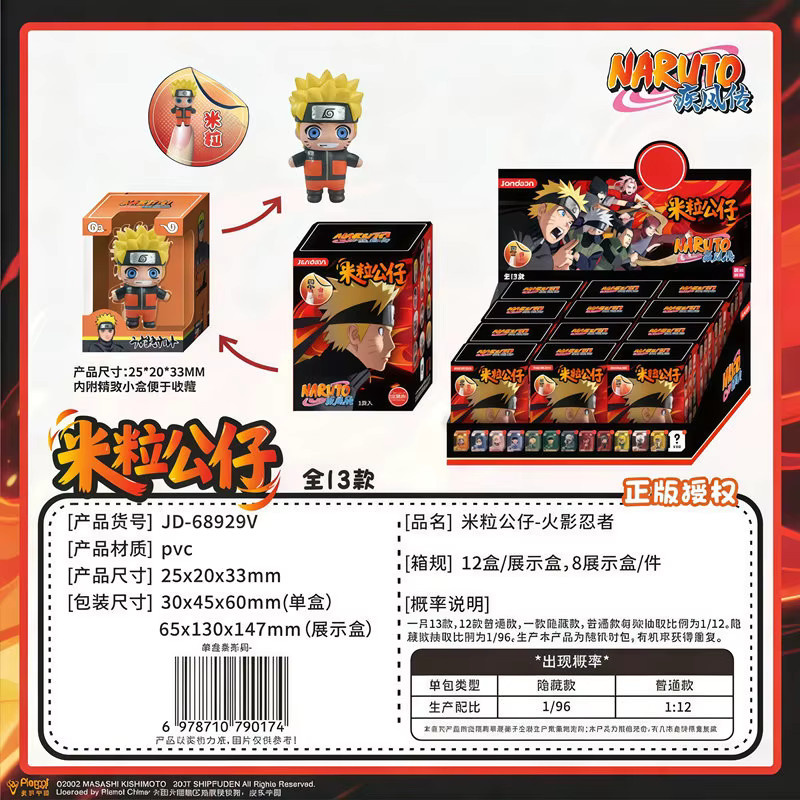 JANDOOM Naruto, Anime-Figur, Reiskorn-Puppe, Blindbox - Bild 5