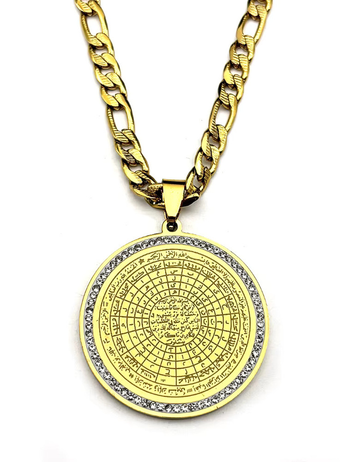 JYTF Halskette Edelstahl, Gold, Kristall, Unisex - Bild 2