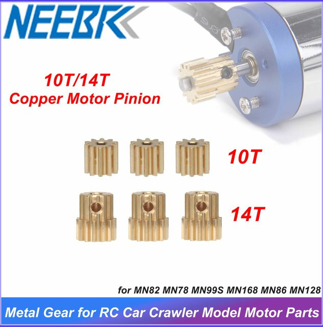 NeebRC Metall Getriebe Kupfer Motor Ritzel, 3-teiliges Set, Zubehör - Bild 1