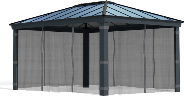 Palram Canopia Insektenschutz für Pavillon Dallas 4900 aus transparentem Polyester in Dunkelgrau mit UV-Schutz - Bild 1