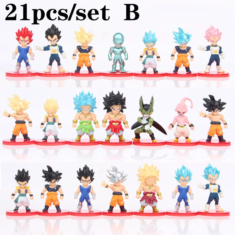 Bandai Dragon Ball, Son-Goku, Chichi, Son-Gohan, Jungenzeit-Edition, Modell-Ornament - Bild 3