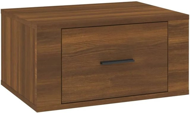 vidaXL Wand-Nachttisch in Braun Eichen-Optik, B/T/H: 50 x 36 x 25 cm - Bild 1