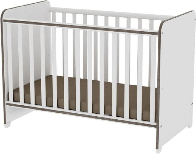 Lorelli Babybett Sweet Dream mit zwei Ebenen in Weiß/Beige, B/T/H: 124 x 68 x 95 cm - Bild 1