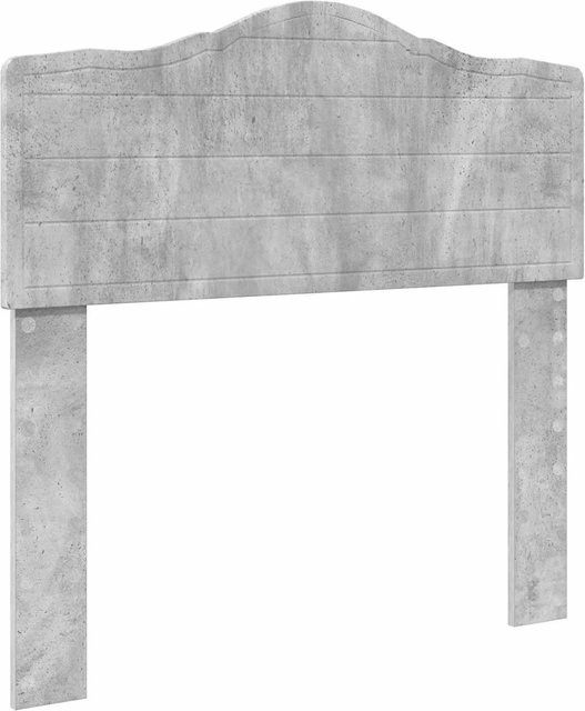 vidaXL Kopfteil für das Bett in Beton-Optik, Grau, Modernes Design aus Holzwerkstoff, Breite: 100 cm - Bild 1
