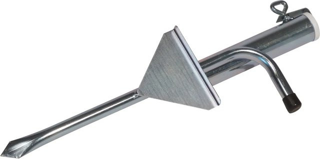 Videx Garden Sonnenschirmhalter Typ B mit Rasendorn aus verzinktem Stahl, Farbe: Silber, Durchmesser: 25 mm - Bild 1