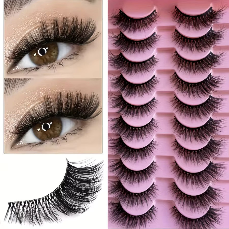 JUJU Dream Katzenaugen-Wimpern, 10 Paar, 5D, künstliche Nerzwimpern - Bild 2