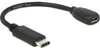 Delock USB-C auf Micro-USB Adapter in Schwarz - Bild 1