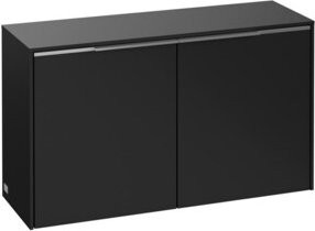 V&B Sideboard Subway 3.0 in Alu glänzend und Volc Black, B/T/H: 72,8 x 42,3 x 25,6 cm - Bild 1