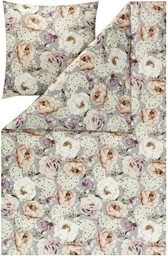 Estella Bettwäsche Sissy aus Baumwoll-Jersey mit floralem Muster in Multicolour - Bild 1