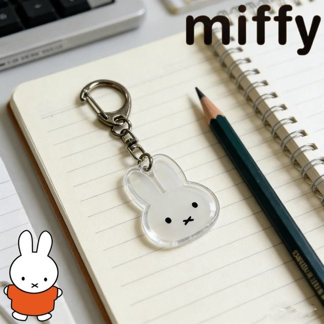 Miffy Anhänger, Acryl, Kaninchen-Muster, Schlüsselanhänger - Bild 1