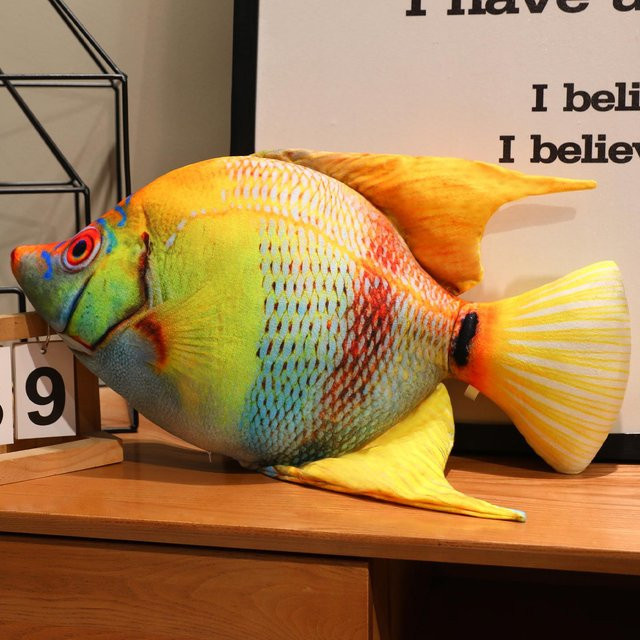 Yiran toy Gelber Doktorfisch Severum Diskusfisch, Plüschtier, 50cm, ab 14 Jahren - Bild 1