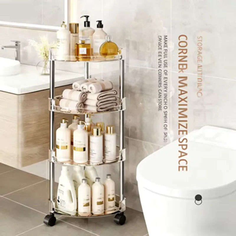 Freistehendes Eckregal für das Badezimmer von Untior in Transparent - Bild 2