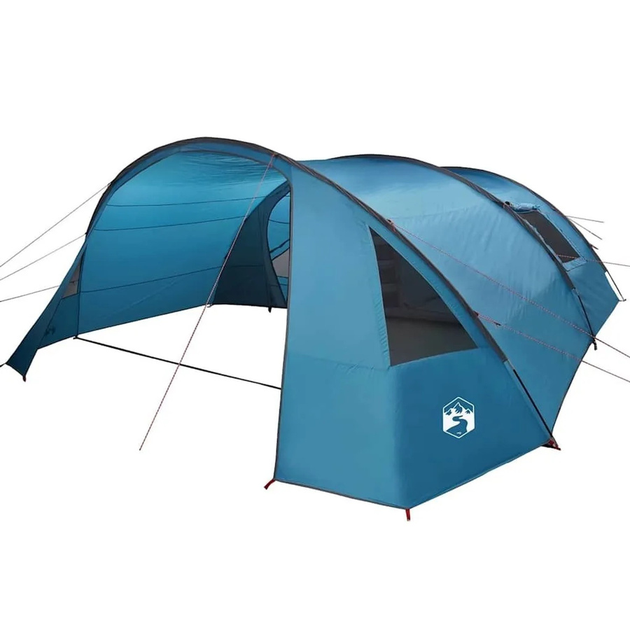 vidaXL Tunnelzelt mit Dach in Blau und Grau, B/T/H: 700 x 590 x 215 cm - Bild 2