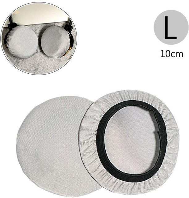 Apple Bloom Ohrmuschelschutz für On-Ear-Kopfhörer, dehnbarer und waschbarer Staubschutz für Ohrpolster, Farbe: Grau - Bild 1