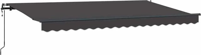 vidaXL Einziehbare Markise Anthrazit mit Fernbedienung und Wandhalterung, B: 400 cm, H: 200 cm - Bild 1