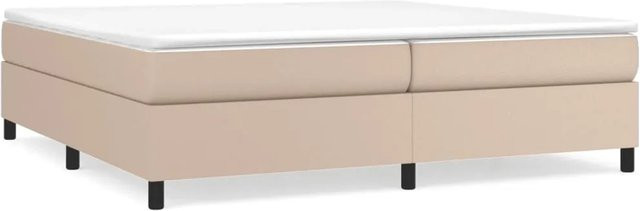 vidaXL Boxspringbett Hybrid mit Taschenfederkern in Cappuccino-Braun, B/T/H: 200 x 200 x 35 cm - Bild 1