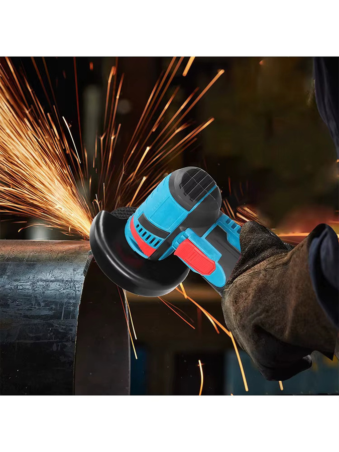 Mini-Winkelschleifer 12V in Blau mit 19500 U/min als Akku-Schleif- und Schneidwerkzeug für Metall und Holz - Bild 6