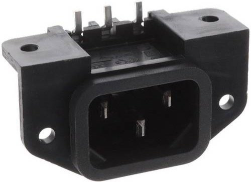 Bulgin Netz-Steckverbinder PX0580/PC/7/LC in Schwarz - Bild 1