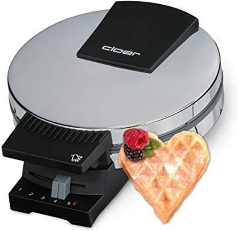 Cloer Waffeleisen aus Edelstahl in Silber - Bild 3