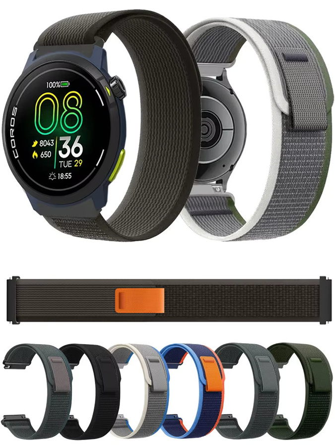 COROS Trail Loop Uhrenarmband, Nylon, Schwarz, Unisex - Bild 5
