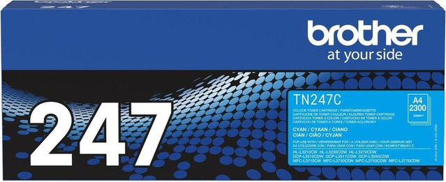 Original Brother TN-247C Tonerpatrone in Cyan für Laserdrucker mit Print, Scan und Copy Funktionen - Bild 2