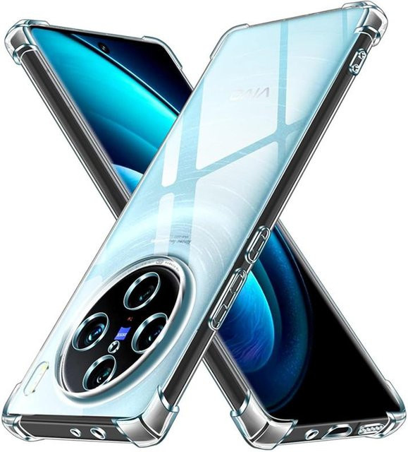 Stoßfeste TPU-Schutzhülle von YULIN für VIVO X100 Pro und VIVO X90 Pro in Transparent - Bild 1