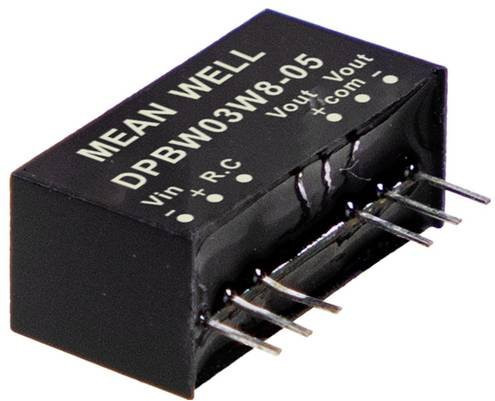 MEAN WELL DPBW03W8-12 DC/DC-Wandler 3W 0.125A Schwarz - Bild 1