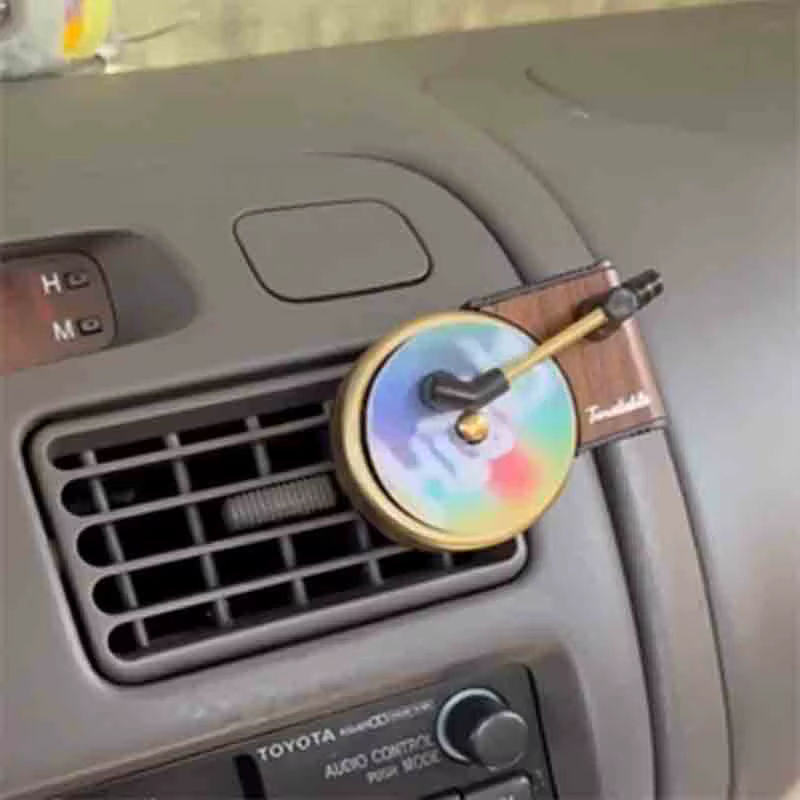 YESPLEASE Auto Duftaufsatz im Vintage-Design als Plattenspieler-Phonograph für die Lüftung, Schwarz - Bild 5