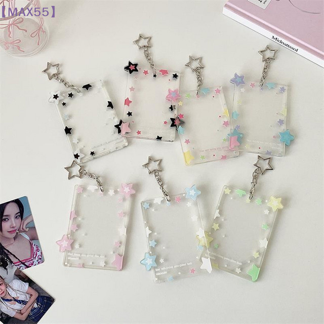 MAX-55 Star Fotokartenhalter für 3 Zoll Karten, transparenter Karten-Organizer aus Kunststoff zum Schutz und Display von Idol-Fotos - Bild 1