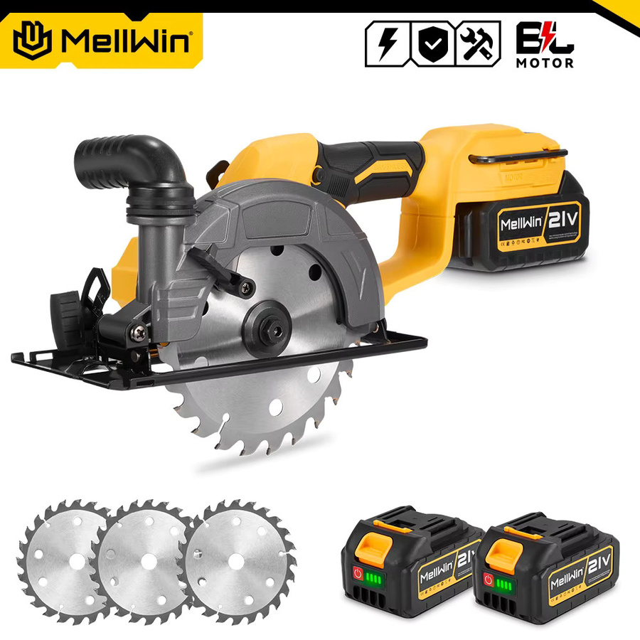 MELLWIN 6 Zoll bürstenlose Akku-Kreissäge 7200r Multifunktions-Elektrosäge kompatibel mit Makita 18 V Akku-Pin - Bild 6