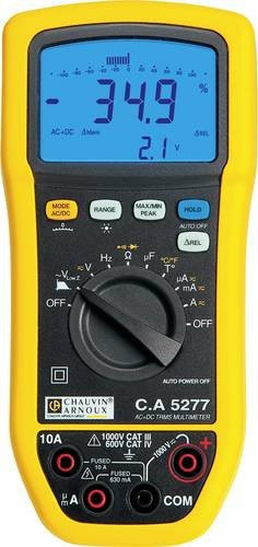 Chauvin Arnoux C.A 5277 Digitales Hand-Multimeter Gelb, IP54 Spritzwassergeschützt, CAT III 1000 V, CAT IV 600V, 6000 Counts - Bild 1
