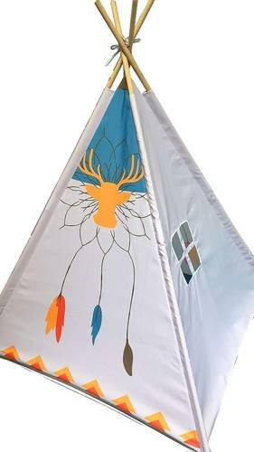 Indianerzelt aus Polyester, B/T/H: 120 x 120 x 150 cm - Bild 1