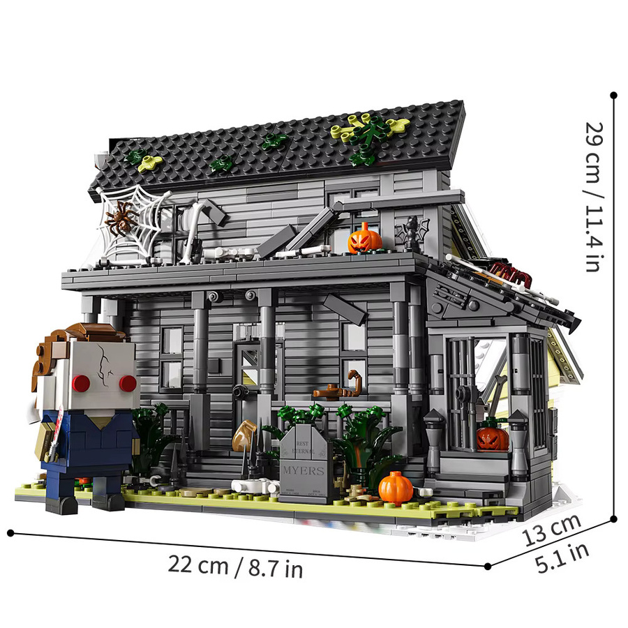 SEMBO BLOCK Halloween Horrorfilm Bauspielzeug Set mit 780 Teilen für Sammler und kreative Dekoration - Bild 2