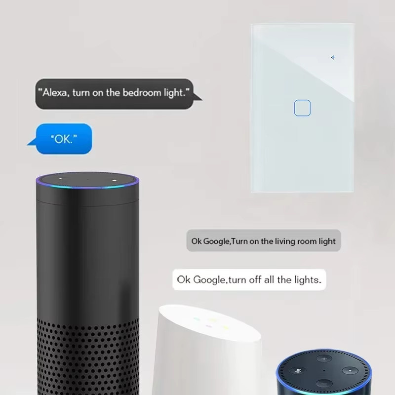YIDI Smart Lichtschalter mit Zigbee und WiFi, Tuya kompatibler Touch-Wandschalter für Alexa und Google Assistant, 1- bis 4-Gang, 2- oder 3-Wege-Steuerung, erhältlich in Gold/Messing oder Weiß - Bild 3