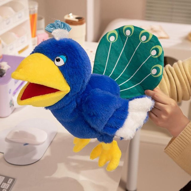 Yiran Health & Beauty Cartoon Tier Plüsch Handpuppe, 35cm, Bunt - Bild 1