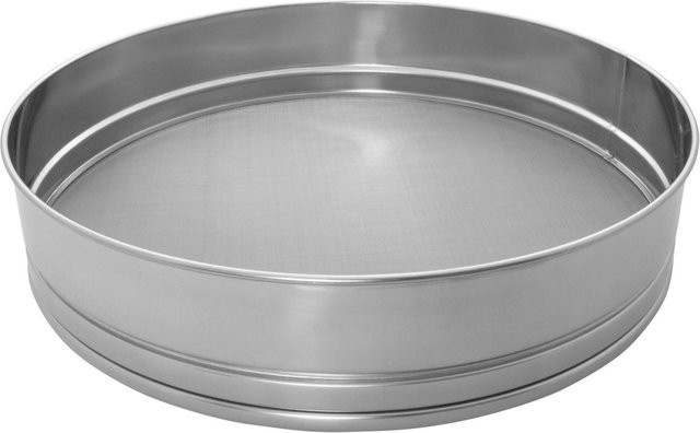 Schneider Mehlsieb aus Edelstahl in Silber mit feiner Maschenweite von 0,45 mm, H x Ø: 8 x 40 cm - Bild 1