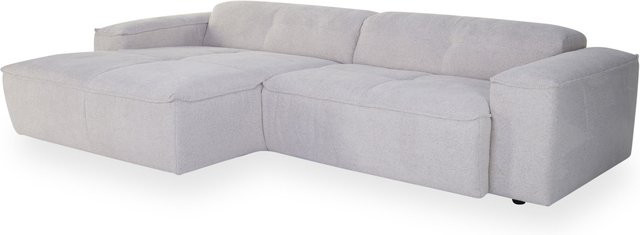 Polsterecke Sansibar Osterbak in Beige und Weiß, L-Form, Stoff mit Kaltschaum, Breite: 178 cm, Tiefe: 150 cm, Höhe: 70 cm - Bild 1