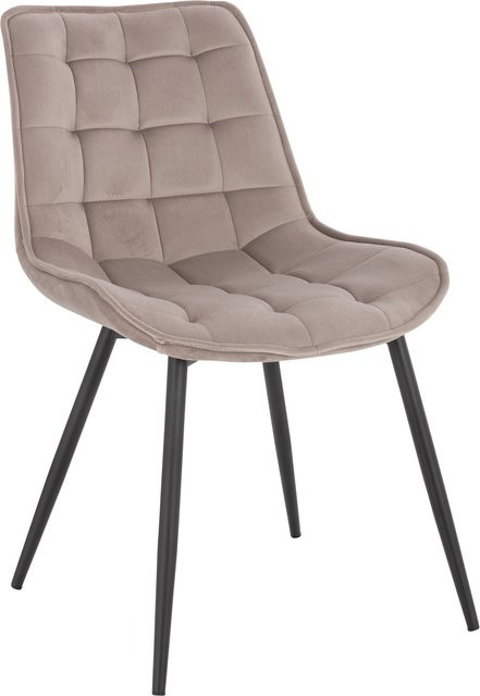 HOME DELUXE Polsterstuhl Esszimmer IKALO 2er Set in Braun mit Metallgestell und Stoffbezug, B/T/H: 42,0 x 52,5 x 120,0 cm - Bild 1