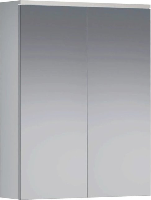 Trendteam Spiegelschrank Wons mit 2 Türen Weiß Matt B/H/T: 60 x 78 x 18 cm - Bild 1