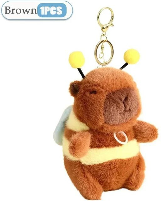 Yiran toy Capybara Plüsch-Bienenpuppe, Plüsch-Anhänger, Bunt / Mehrfarbig, Braun - Bild 1