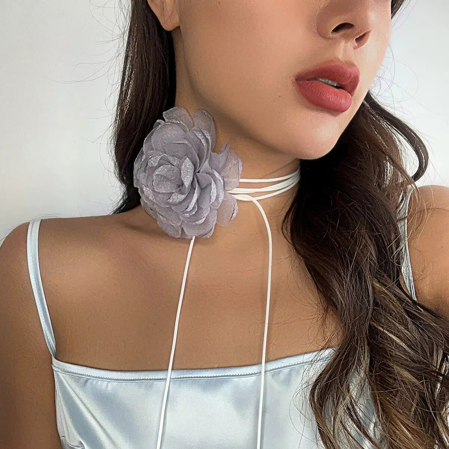Halskette Rose Blume, verstellbar, Damen - Bild 2