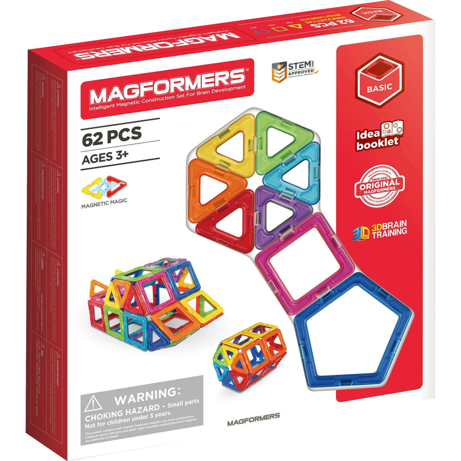 Magformers Standard Set 62-teiliges Magnetspiel für Kinder ab 3 Jahren - Bild 2