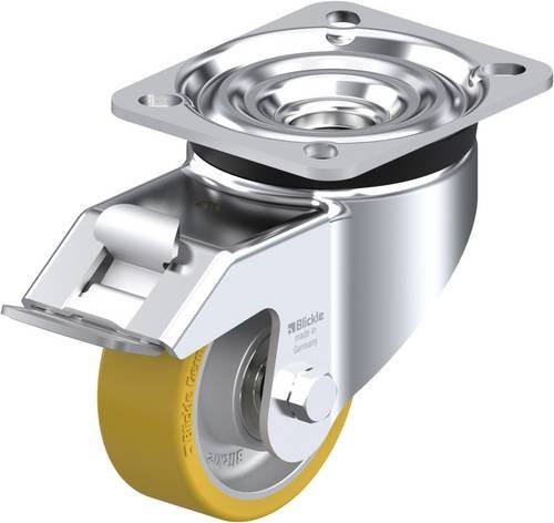 Blickle Lenkrolle LK-ALTH 80K-FI mit Feststeller, silber, Rad-Durchmesser: 8 cm, Tragfähigkeit: 200 kg - Bild 1