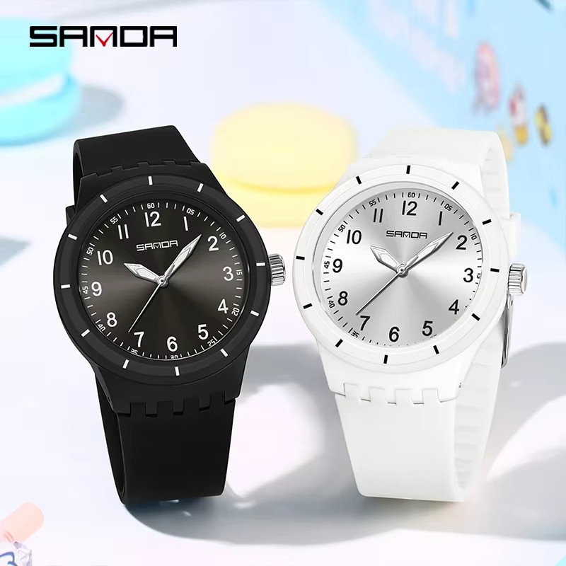 SANDA Armbanduhr Quarz, Kunststoff, Schwarz, Unisex - Bild 1