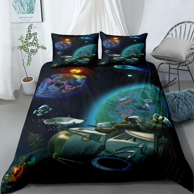 Babylon 5 Earthforce Bettbezug-Set von JMG Household Supplies in Blau, Material Mikrofaser/Polyester, B/H: 140 x 210 cm - Bild 1