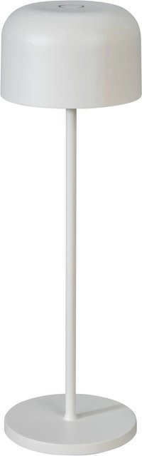Konstsmide Lille LED-Akku-Tischleuchte in Weiß, dimmbar, Aluminium, Höhe: 36 cm, Tiefe: 11 cm - Bild 1